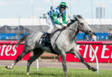Puissance De Lune winning the Queen Elizabeth Stakes at Flemington - photo by Race Horse Photos Australia