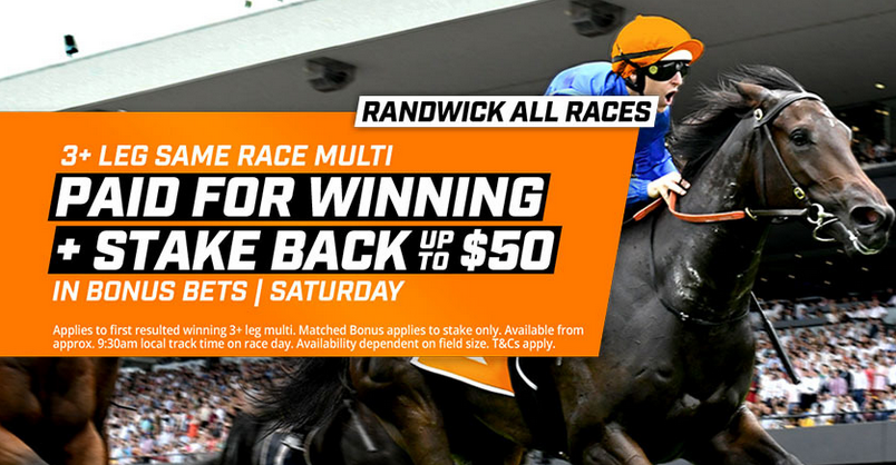Bob Charley Stakes day at Randwick Same Race Multi Bet Bonus Back Offer! - Vimarsana News