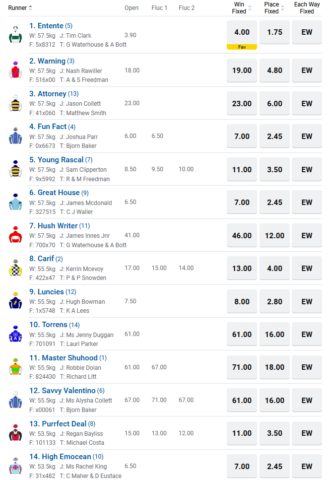 Randwick R9 Betting Preview | Just Horse Racing