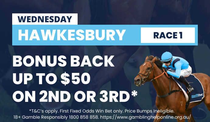 Hawkesbury Bet Back as Bonuses on Race 1 | Just Horse Racing