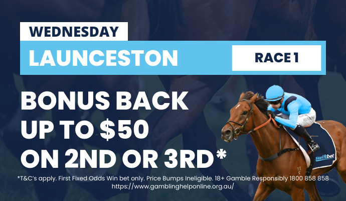 Launceston Bet Back as Bonuses on Race 1 | Just Horse Racing