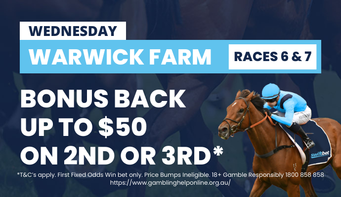 Warwick Farm Bet Back as Bonuses | Just Horse Racing