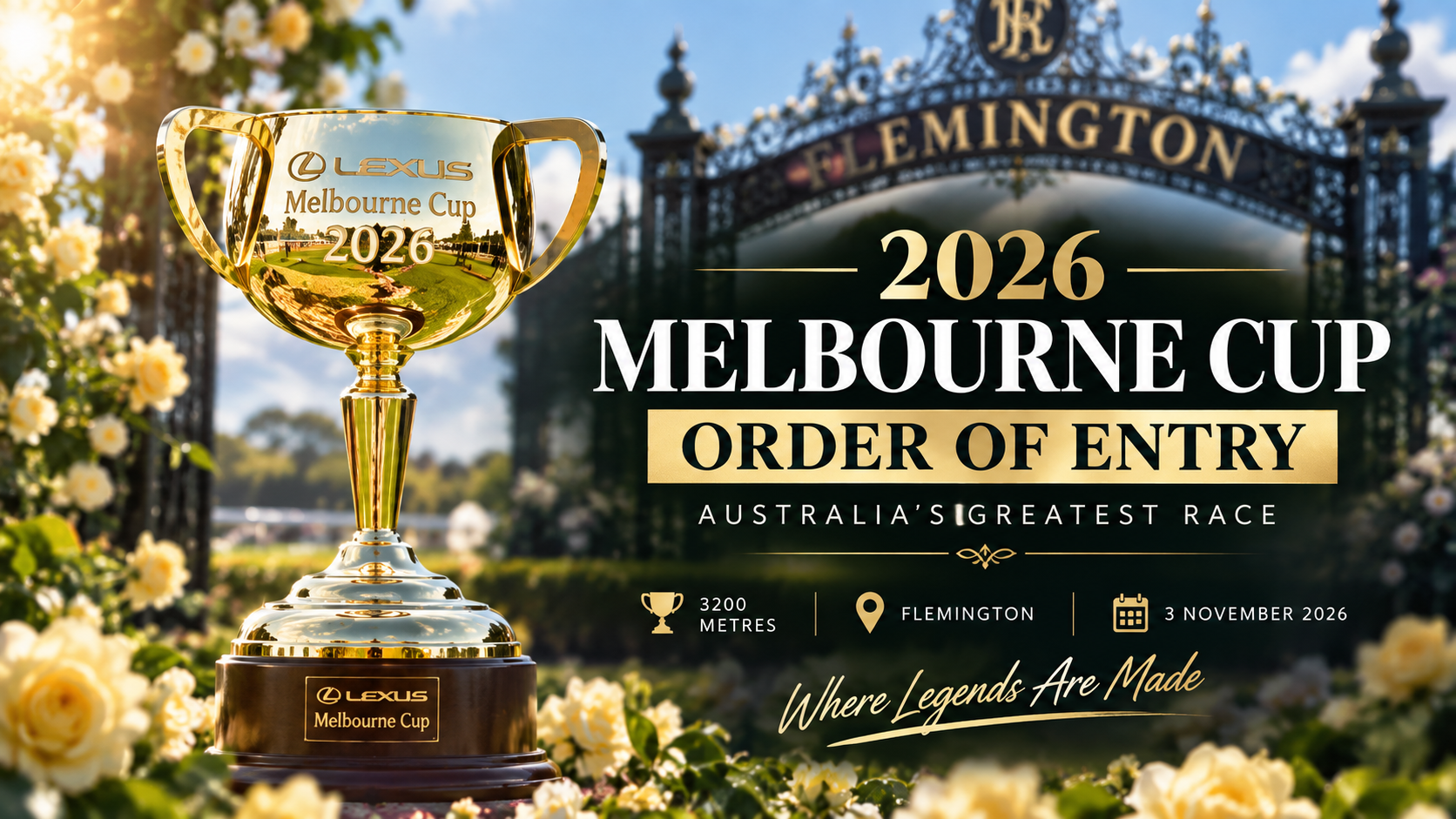 Melbourne Cup Order Of Entry – 2026