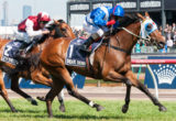 Dear Demi winning the V.R.C. Crown Oaks at Flemington - photo by Race Horse Photos Australia (Steven Dowden)