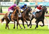 Gloop winning the Aquanas Foods Handicap at Race Club ridden by Daniel Stackhouse and trained by Chris Hyland - (photo by Steven Dowden/Race Horse Photos Australia)