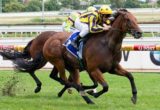 Bel Sprinter winning the United Arab Emirates Stakes at Caulfield - photo by Race Horse Photos Australia